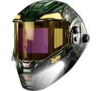 ANDELI Casco da saldatura auto oscurante con Light PRO, filtro digitale con display interno, vista panoramica da 7,2 "x 3,2", ricarica rapida di tipo C, colore vero per smerigliatura a taglio a