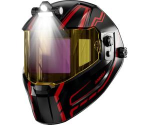 ANDELI Casco da saldatura digitale con oscuramento automatico | 7,2 x 3,2 pollici Campo visivo panoramico + Vero colore | Ricarica rapida USB-C | Protezione UV/IR DIN16 | Per MIG/MAG, WIG, E-Hand