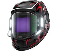 ANDELI Casco per saldatore - Panorama 180° visione 3,94" x 3,74, colore reale con illuminazione a LED, 6 sensori Arc, 4/5-8/9-13, ricarica di tipo C, LED solare (MONERRC)