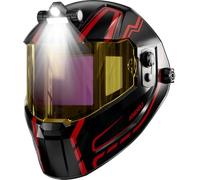ANDELI Maschera saldatura automatica | Visione 18,3x8,1cm + True Color | USB-C + Luce frontale | DIN16 UV/IR | MIG/MAG/TIG/E-Hand/smerigliatura/taglio