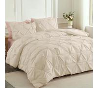 Andency Set di biancheria da letto per letto matrimoniale (168 x 228 cm), 2 pezzi, per bambine e ragazze, in morbida microfibra, con pieghe a pieghe, leggero, per tutte le stagioni