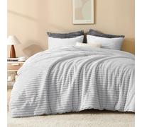 Andency Set di biancheria da letto per letto queen size, soffice e super morbido, grigio chiaro, per letto queen size, in caldo pile invernale, set di biancheria da letto in pelliccia sintetica, 3