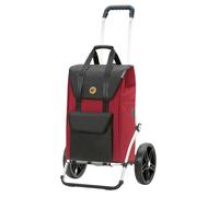 ANDERSEN Royal Shopper Senta 2.0 - Trolley per la spesa, elegante, impermeabile, in alluminio, pieghevole, silenzioso, 49 l, colore: Rosso