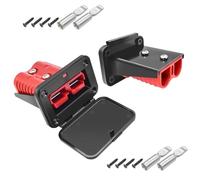 Anderson Plug 2 connettori a connessione rapida da 175 A con supporto e cappuccio batteria 4-1/0 AWG a disconnessione rapida batteria 12 V-36 V a connessione rapida impermeabile SB175 per auto camper