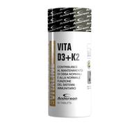 Anderson VITA D3+K2 60 Compresse Vitamina D3 2000 UI + K2 MK-7 Ossa e Muscoli
