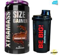 Anderson Xtra Mass 1100 gr Gainer di Proteine Whey Creatina Tribulus + SHAKER
