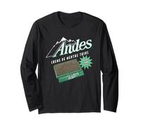 Andes Creme de Menthe Thins Distressed Ad Mint Candy Maglia a Manica