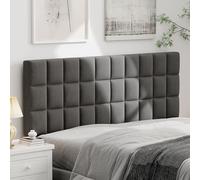 Andeworld Testiera imbottita in velluto trapuntato per letto king size, con gambe in metallo, altezza regolabile da 106,7 cm a 142,2 cm, design moderno, tabellone per letto, grigio scuro