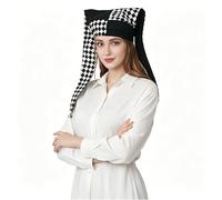 ANDHOM Cappello da giullare con campane Arlecchino Diamond Pattern per Halloween Natale costume accessorio