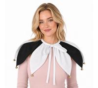 ANDHOM Collare da giullare medievale accessorio per costume con campane collare da clown rinascimentale festival carnevale performance jolly collo pezzo
