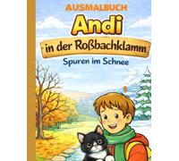 Andi in der Roßbachklamm: Spuren im Schnee