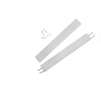 andiamo 202410 - Listello per Piastrelle di plastica, Lunghezza: 38 cm, Set da 2, Listelli, Grigio Chiaro