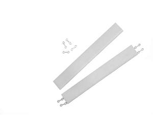 andiamo 202410 - Listello per Piastrelle di plastica, Lunghezza: 38 cm, Set da 2, Listelli, Grigio Chiaro