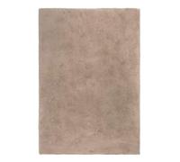 andiamo 702337 - Tappeto a pelo lungo, in finta pelliccia di agnello, tinta unita, colore: tortora, dimensioni: 120 x 170 cm