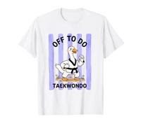 Andiamo a Fare Taekwondo Silly Goose Stripes Maglietta