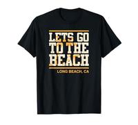 Andiamo A La Spiaggia Long Beach California Maglietta