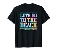 Andiamo A La Spiaggia Long Beach California Maglietta