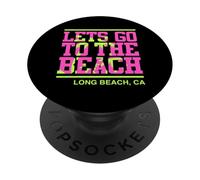 Andiamo A La Spiaggia Long Beach California PopSockets PopGrip Adesivo