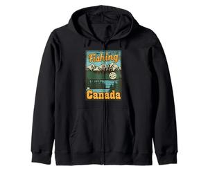 Andiamo a pescare in Canada - Canada Pesca Felpa con Cappuccio