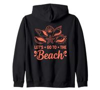 Andiamo alla spiaggia Seashell Vibes Felpa con Cappuccio