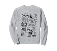 Andiamo Campeggio Amante della Natura Campfire Avventura aspetta Felpa
