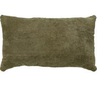 andiamo Emy - Cuscino decorativo con effetto velluto a coste, 30 x 50 cm, colore: Verde oliva
