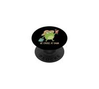 Andiamo in crociera all'alba Funny Vacation Frog Meme PopSockets PopGrip Adesivo