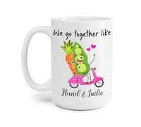 Andiamo Insieme Come Piselli E Carote Tazza Mug Divertenti Tazza Colazione Novità Tazze Di Caffè Regali Divertenti Per Natale Regalo Ragazze Anniversario 330Ml