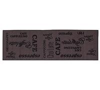 andiamo Küchenläufer im Coffee Design-Kurzflor Läufer aus 100% Polyamid waschbar-Espresso 57 x 120 cm Runner, Nylon, 60 x 120 cm