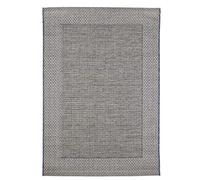 andiamo Kurzflortepich Webteppich ohne Flor Tappeto Corto Tessuto Clyde Senza Bordo in Pelo Beige-Antracite, 160 x 230 cm