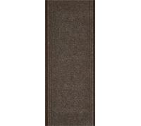 andiamo Passatoia Mitch resistente e robusto, con bordo, altezza del pelo 6 mm, adatto per l'uso con robot aspirapolvere e riscaldamento a pavimento, 66 x 400 cm, marrone