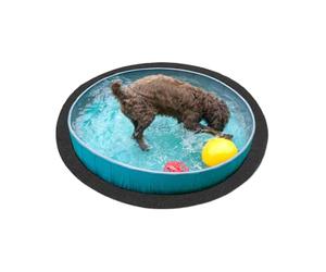 andiamo Prato Sintetico Field con Drenaggio - Erba Sintetica per Balcone e Esterni - Tappeto da Esterno Resistente alle Intemperie, rotondo, Ø 195 cm, antracite