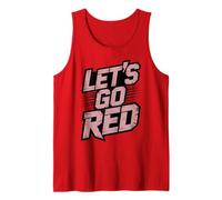 Andiamo Rosso Torneo a Squadre Guerra Game Day Competizione Cheer Canotta