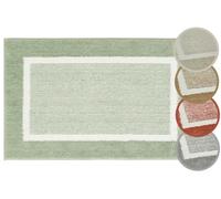 andiamo Tappetino da bagno antiscivolo Maui - Tappetino da bagno morbido e soffice - Tappetino da bagno antiscivolo lavabile 60 x 100 cm salvia