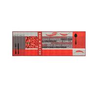 andiamo Küchenläufer Tappeto da Cucina Hot Pepper, Nylon, Rosso, 67 x 250 cm