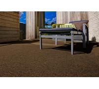 andiamo Tappeto in erba artificiale con borchie - da utilizzare come rivestimento per balconi o tappeto per esterni 133 x 500 cm Marrone