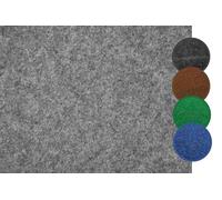 andiamo Tappeto in erba artificiale con borchie - da utilizzare come rivestimento per balconi o tappeto per esterni 133 x 300 cm Grigio