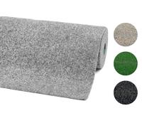 andiamo Tappeto in erba sintetica Deco con gommini - tappeto erboso artificiale per esterni - resistente alle intemperie e ritagliabile, 200 x 300 cm, grigio