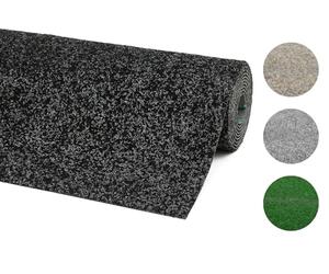 andiamo Tappeto in erba sintetica Deco con gommini - tappeto erboso artificiale per esterni - resistente alle intemperie e ritagliabile, 200 x 300 cm, antracite