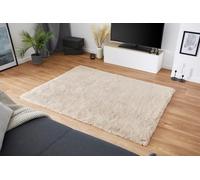andiamo Tappeto in pelliccia sintetica Alpa, accogliente a pelo lungo, per soggiorno, soggiorno, 35 mm, morbido e soffice, per soggiorno, sabbia, 50 x 110 cm