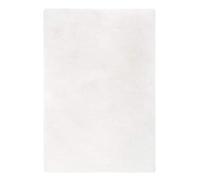 andiamo Tappeto in pelliccia sintetica Novara per camera da letto, morbido tappeto da usare come scendiletto per camera da letto, accogliente tappeto in pelliccia di agnello, 120 x 170 cm, bianco