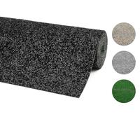 andiamo Tappeto per prato artificiale Deco adatto per esterni, con gommini, resistente, facile da pulire e resistente alle intemperie, 133 x 300 cm, antracite