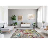 andiamo Tappeto Platana per interni ed esterni, resistente alle intemperie, per il balcone o la terrazza, tappeto colorato per il soggiorno o la cucina, 160 cm x 235 cm, multicolore