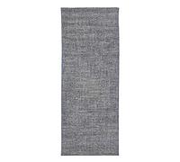 andiamo Tessuto Corto Clyde Tappeto Intrecciato Senza Pelo Screziato Blu, Polipropilene (PP), Blue-Beige, 80 x 200 cm