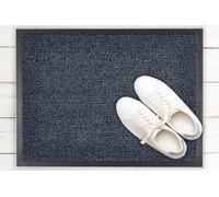 andiamo Venerus - Zerbino per interni ed esterni coperti, con retro antiscivolo, 80 x 120 cm, colore: blu