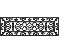 andiamo Zerbino Rigoletto, facile da pulire, esterno resistente alle intemperie, in gomma antiscivolo, 25 x 75 cm, nero