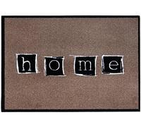 Andiamo - Zerbinoin con Scritta Home, Lavabile a 30°C, Poliammide, Marrone