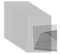 Andibro 15 cuscinetti a rete per vasi di fiori, 30 x 20 cm, colore grigio, per bonsai, quadrati, con fondo a rete, per piante da giardino, esterni, per ridurre al minimo le perdite di terreno