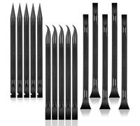 Andibro 15 mini raschietti in plastica, 3 forme, spatola in plastica per spazi ristretti, spazi vuoti, raschietto multiuso, spatola per la pulizia di computer, piccolo raschietto per la pulizia di