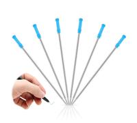 Andibro 6 pezzi Refill Penna A Sfera, ricariche per penna a inchiostro sostituibili 1,0 mm ricariche metalliche standard per roller a punta media adatte per la maggior parte delle